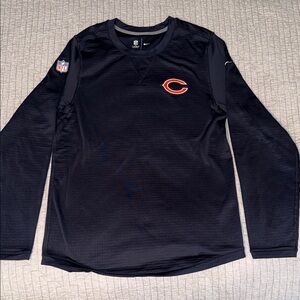 Nike Onfield Chicago Bears Pullover - Navy